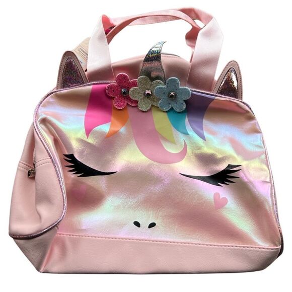 Like 🆕 OMG holographic unicorn duffel bag, medium size - Picture 3 of 7